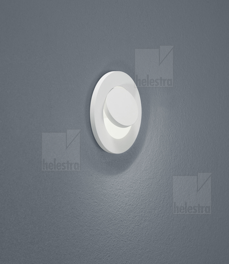 Helestra ONTO  recessed ceiling luminaire wall-recessed luminaire aluminium mat white