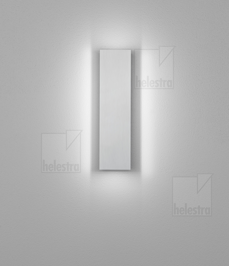 Helestra DEX  wall luminaire steel aluminium polished - mat white